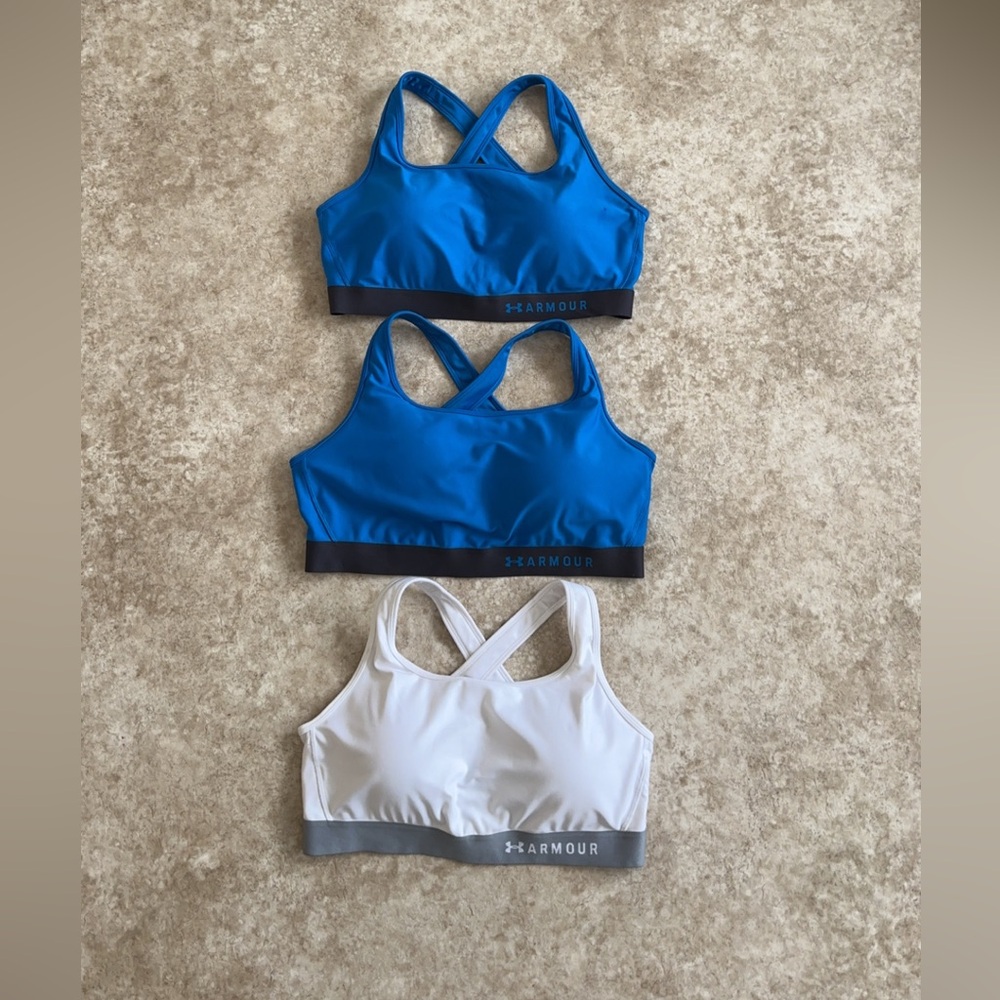 New Under Armour Women's Blue and White Sports Bras,